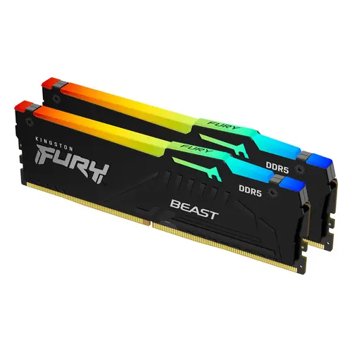 Kingston Technology FURY Beast RGB memoria 64 GB 2 x 32 GB DDR5 5600 MHz