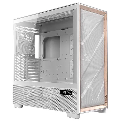 Antec FLUX PRO White EUV Full Tower Bianco, Legno