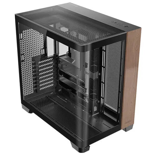 Antec C8 Curve Wood Full Tower Nero, Trasparente, Legno