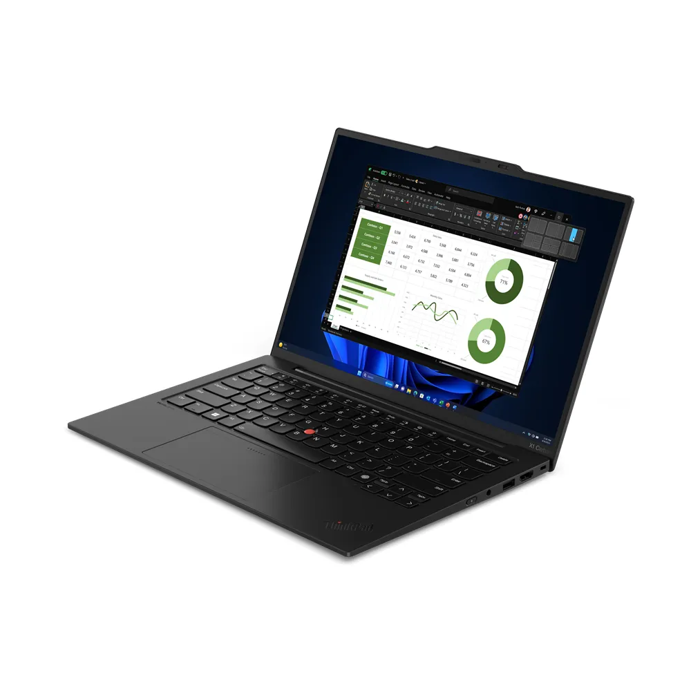 Lenovo ThinkPad X1 Carbon Intel Core Ultra 7 155U Notebook 35,6 cm (14") WUXGA 16 GB LPDDR5x-SDRAM 512 GB SSD Wi-Fi 6E (802.11ax) Windows 11 Pro Nero