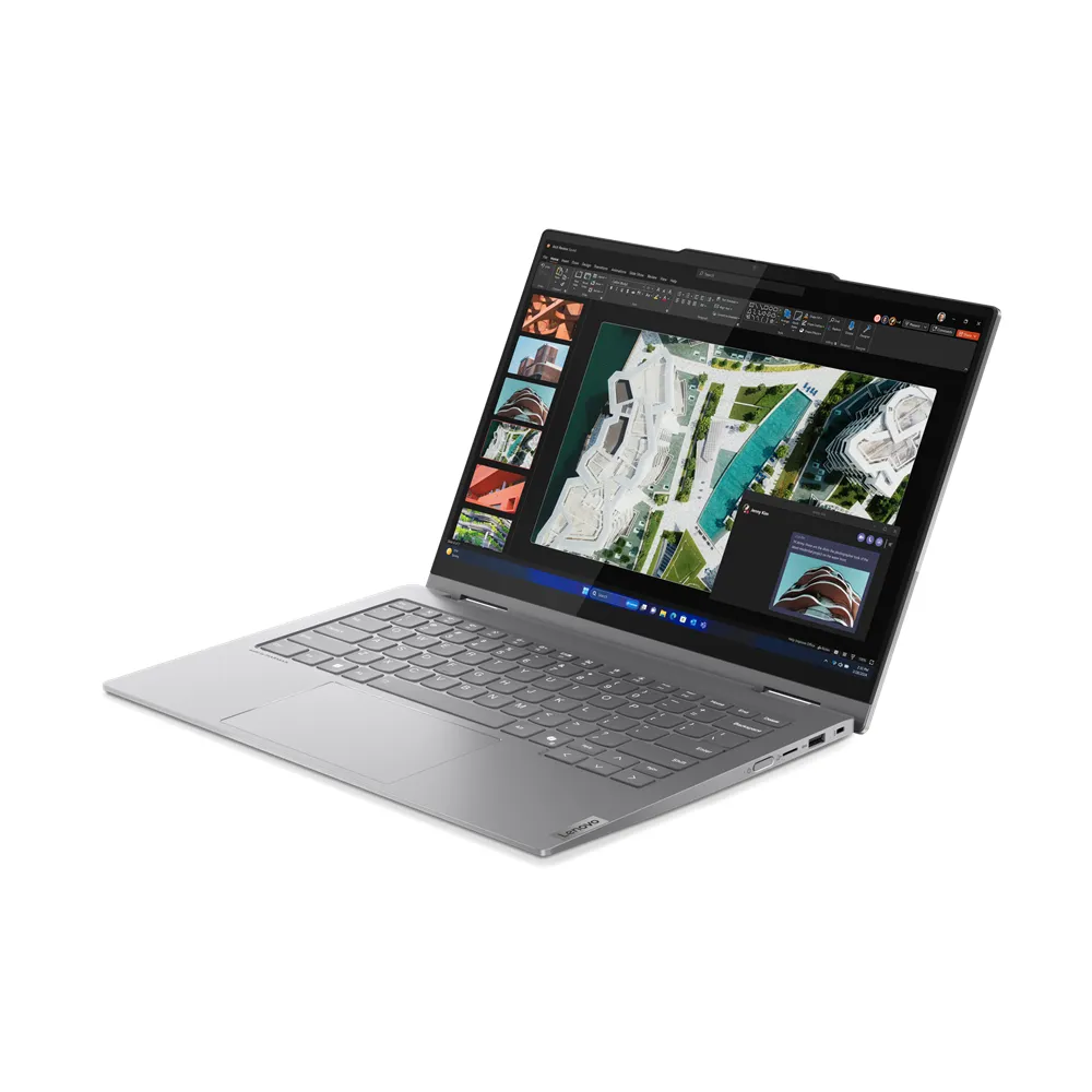 Lenovo ThinkBook 14 Intel Core Ultra 7 155U Ibrido (2 in 1) 35,6 cm (14") Touch screen WUXGA 16 GB DDR5-SDRAM 512 GB SSD Wi-Fi 6E (802.11ax) Windows 11 Pro Grigio