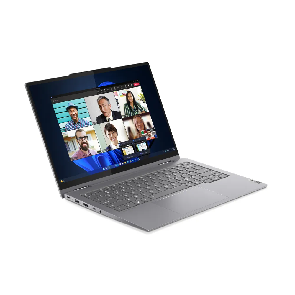 Lenovo ThinkBook 14 Intel Core Ultra 7 155U Ibrido (2 in 1) 35,6 cm (14") Touch screen WUXGA 16 GB DDR5-SDRAM 512 GB SSD Wi-Fi 6E (802.11ax) Windows 11 Pro Grigio