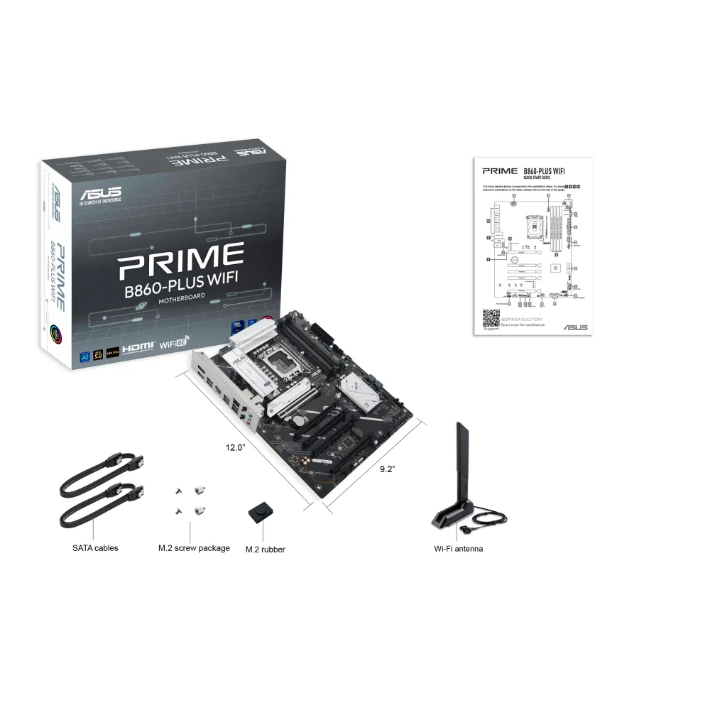 ASUS PRIME B860-PLUS WIFI Intel B860 LGA 1851 (Socket V1) ATX