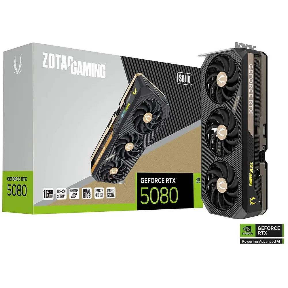 Zotac GAMING GeForce RTX 5080 SOLID NVIDIA 16 GB GDDR7