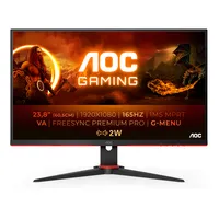 AOC 24G2SAE/BK Monitor PC 60,5 cm (23.8\") 1920 x 1080 Pixel Full HD Nero, Rosso