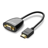 Ugreen 40253 cavo e adattatore video 0,25 m HDMI tipo A (Standard) VGA (D-Sub) Nero