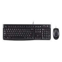 Logitech MK120 Combo Tastiera e Mouse con Filo per Windows, Mouse Ottico Cablato, Tastiera di Dimensioni Standard, USB Plug-and-Play, Compatibile con PC, Laptop