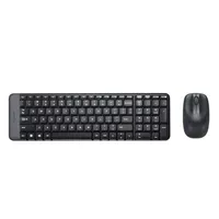 Logitech MK220 Combo Tastiera e Mouse Wireless Compatti per Windows, 2,4 GHz Wireless con Ricevitore USB Unifying, Durata Batteria di 24 Mesi, Compatibile con PC, Laptop