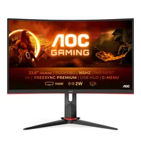 AOC G2 C24G2U/BK Monitor PC 59,9 cm (23.6\") 1920 x 1080 Pixel Full HD LED Nero, Rosso