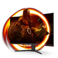 AOC G2 C32G2ZE/BK Monitor PC 80 cm (31.5\") 1920 x 1080 Pixel Full HD LED Nero, Rosso