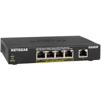 NETGEAR GS305P Non gestito Gigabit Ethernet (10/100/1000) Supporto Power over Ethernet (PoE) Nero