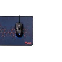 itek E1 Tappetino per mouse per gioco da computer Nero, Rosso