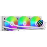 MARSGAMING ML-ONE360 White, Cpu Cooler, TDP 550W, Infinity Mirror, 3 Ventole FRGB Silenziose, Universale Multisocket