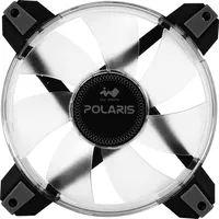 In Win Polaris RGB Twin Pack Case per computer Ventilatore 12 cm Nero, Trasparente