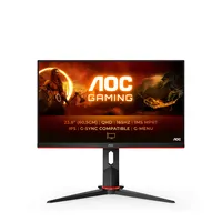 AOC G2 Q24G2A/BK LED display 60,5 cm (23.8\") 2560 x 1440 Pixel Quad HD LCD Nero, Rosso