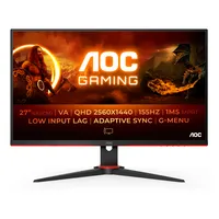 AOC G2 Q27G2E/BK Monitor PC 68,6 cm (27") 2560 x 1440 Pixel Quad HD Nero, Rosso