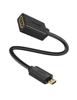 Ugreen 20134 cavo HDMI 0,1 m HDMI tipo D (Micro) HDMI tipo A (Standard) Nero