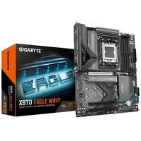 GIGABYTE X870 EAGLE WIFI7 Scheda Madre - Supporta CPU AMD Ryzen 9000, 14+2+2 fasi VRM, fino a 8000MHz DDR5 (OC), 1xPCIe 5.0 + 2xPCIe 4.0, Wi-Fi 7, LAN 2.5GbE, USB 4