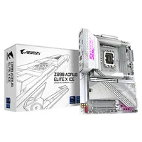 GIGABYTE Z890 AORUS ELITE X ICE Scheda Madre - Supporta CPU Intel Core Ultra (Serie 2), VRM a 16+1+2 fasi, fino a 9500MHz DDR5 (OC), 1xPCIe 5.0 + 4xPCIe 4.0, Wi-Fi 7, LAN 2.5GbE, Thunderbolt 4