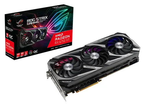 ASUS ROG STRIX RX6750XT-O12G-GAMING AMD Radeon RX 6750 XT 12 GB GDDR6