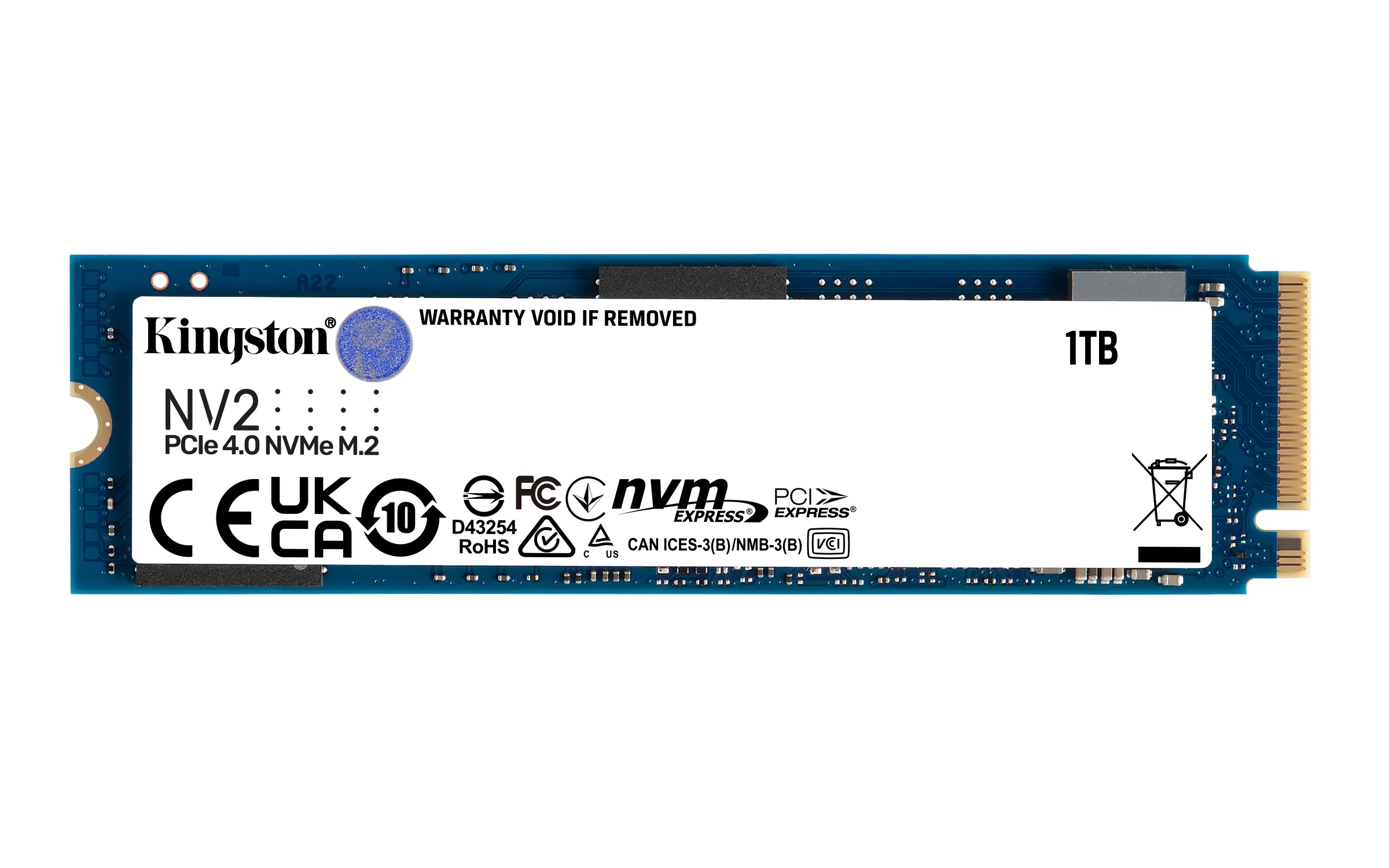 Kingston NV2 SSD 1TB M.2 NVMe PCIe 4.0 3500/2100 MB/s